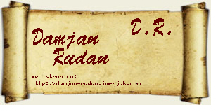 Damjan Rudan vizit kartica